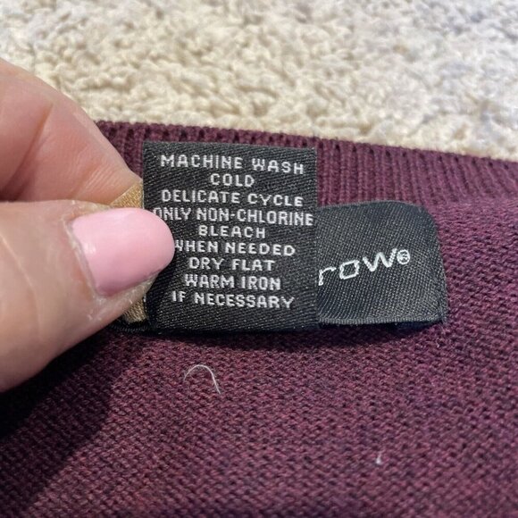 Croft & Barrow Sweater Vest Men XL Burgundy Classic Pullover 100% Cotton Grandpa - Picture 5 of 7